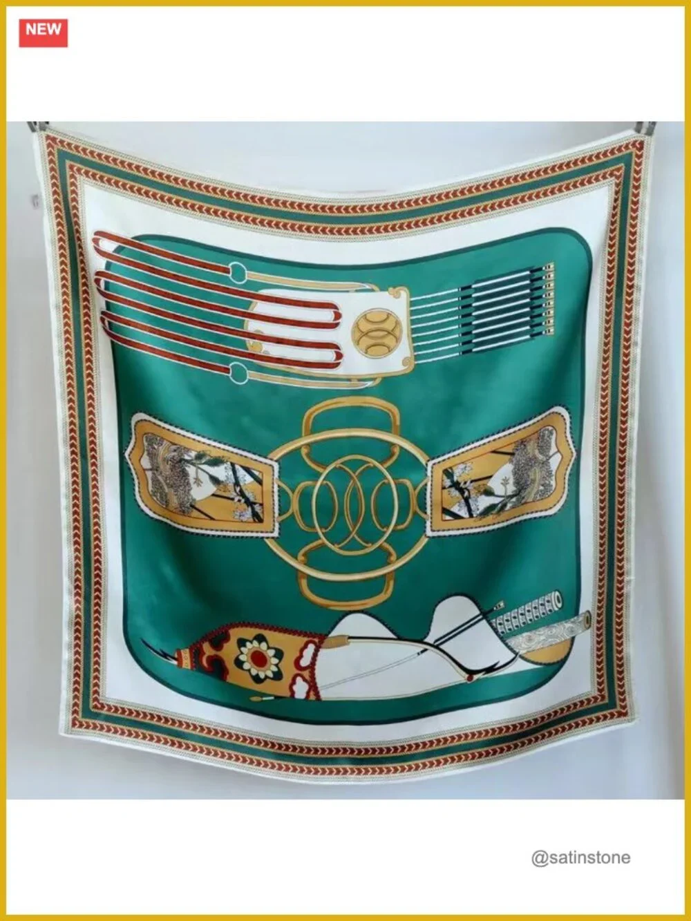 100% Mulberry Silk Scarf 35